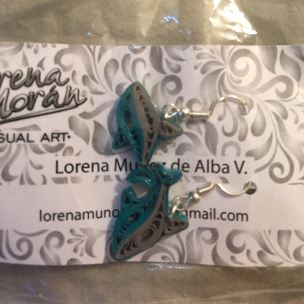 Earrings Made in Mexico and bought in Mexico